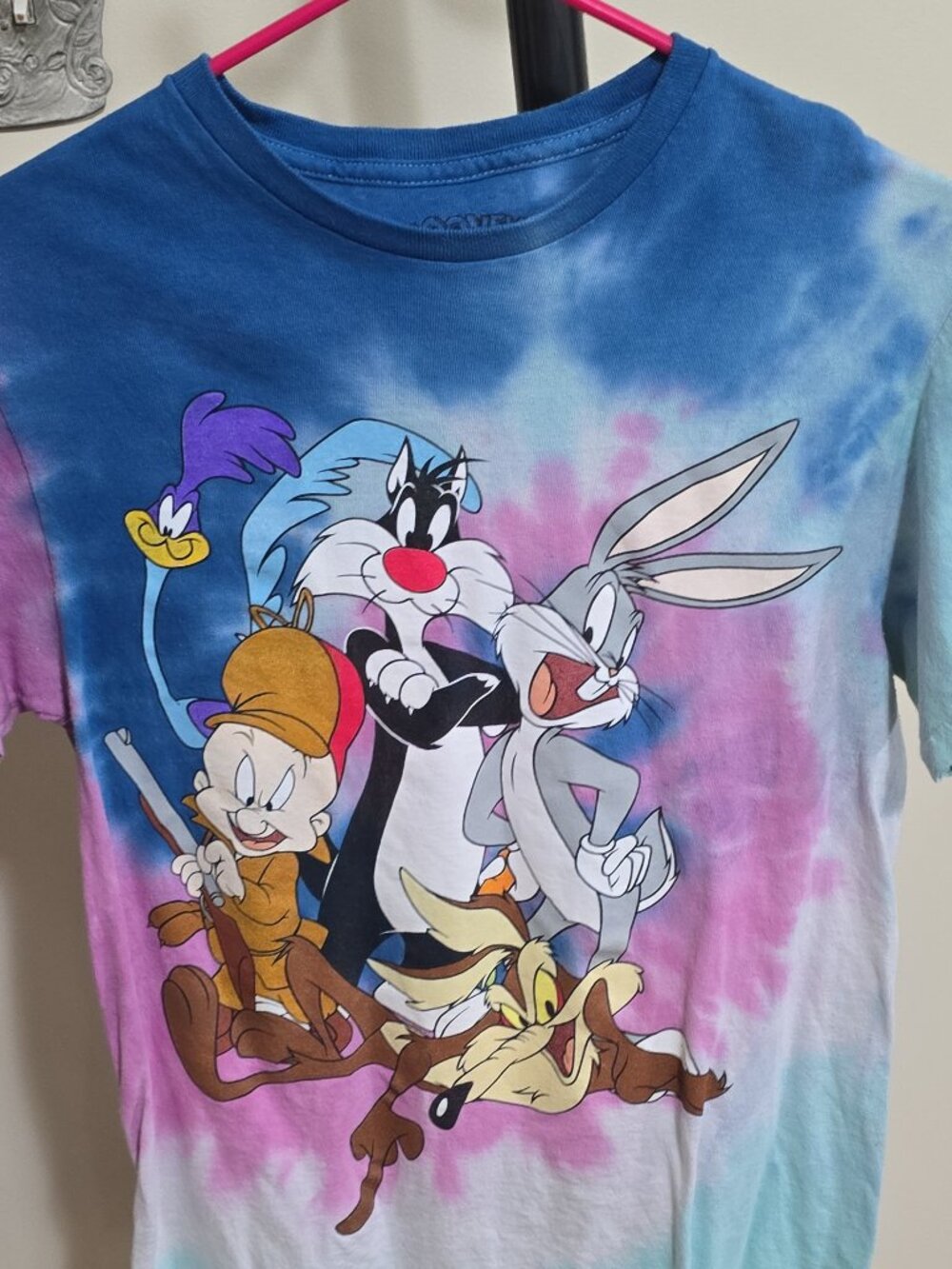 Looney Tunes Pastel Tie-Dye Multi-Character Graphic T-Shirt